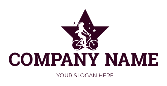 Bike Inside Gear And Sun Logo Template By Logodesign Net