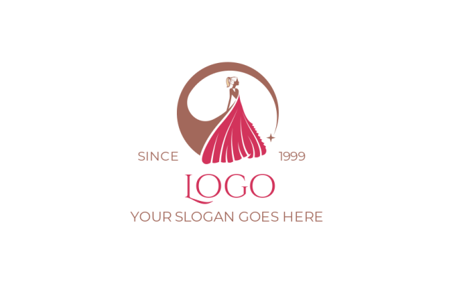 formal dress logo Vintage Dress Logo, Boutique Logo, Evening Dress Logo, Fashion Logo, Dress Shop Logo, Premade Logo, Watercolor Logo, Free Font Change