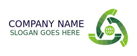 communication logo globe inside phone receivers