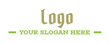 text logo template in gothic font
