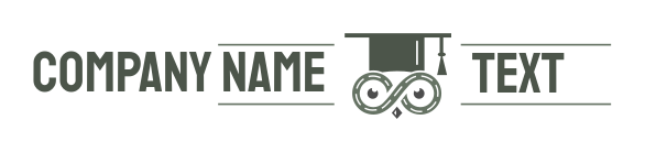 graduation cap on owl driving school logo