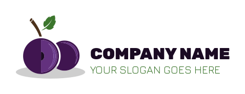 farm logo image grapes with leaf