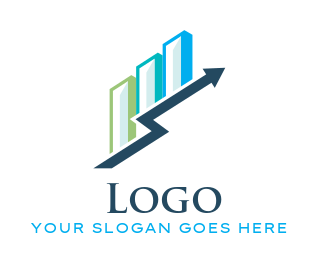 design a CPA logo graphs with up arrow