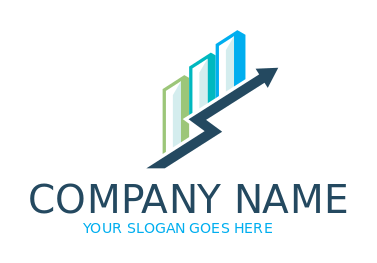 design a CPA logo graphs with up arrow