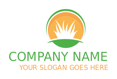 make an advertising logo grass globe - logodesign.net