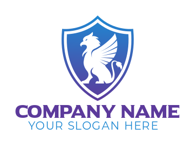 make an insurance logo lawyer griffin in shield - logodesign.net