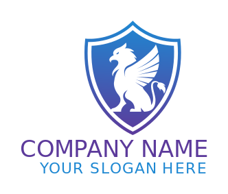 make an insurance logo lawyer griffin in shield - logodesign.net