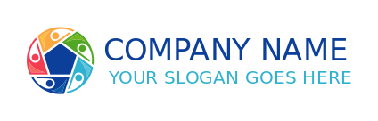 community logo persons in camera shutter