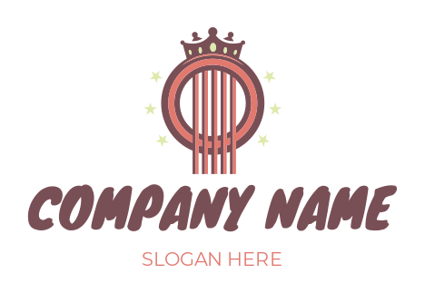 guitar strings on pick | Logo Template by LogoDesign.net