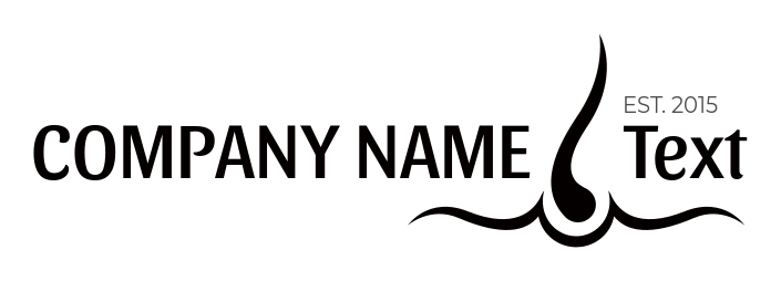 medical logo symbol hair with root
