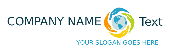 foundation logo icon hands around earth