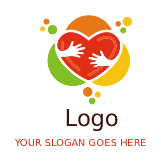 foundation logo hands hugging heart