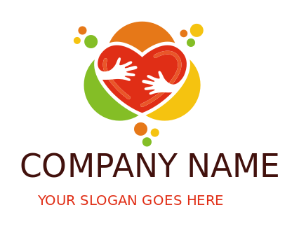 foundation logo hands hugging heart