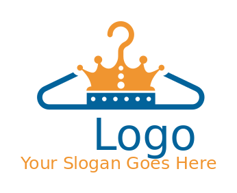 apparel logo hanger merged with crown - logodesign.net