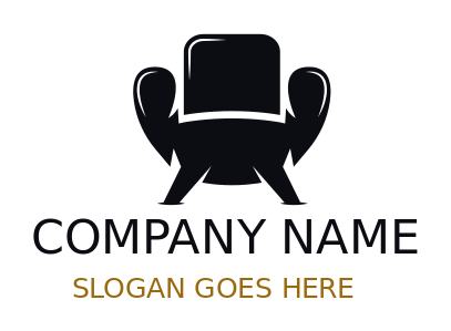 interior design logo high back chair