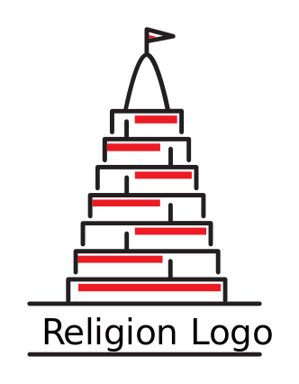 religious logo hindu buddhist monastery flag