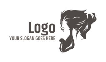 men salon logo online hipster style haircut