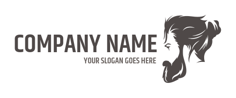 men salon logo online hipster style haircut