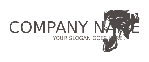 men salon logo online hipster style haircut