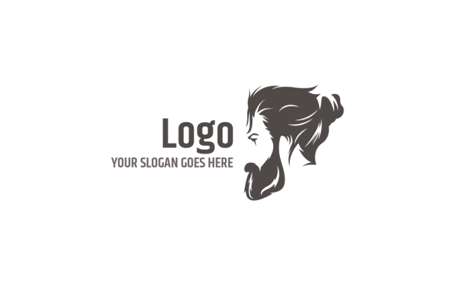beauty logo online hipster style haircut