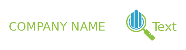 finance logo maker bars in magnifying glass