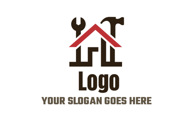 home remodeling logo tools wrench hammer | Logo Template by LogoDesign.Net