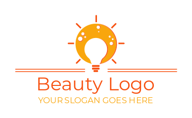 food logo maker homemade cheese with bulb