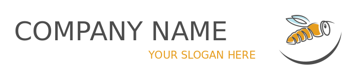 animal logo template line art honey bee