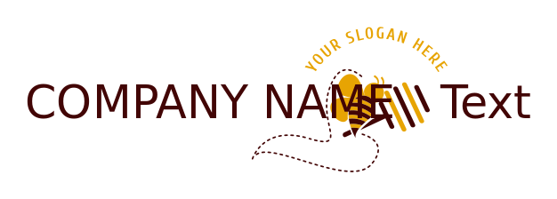 farm logo vector honey bee with honey dipper