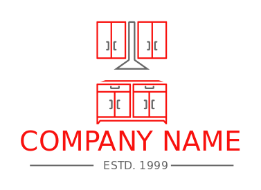 home improvement logo hood and kitchen cabinets