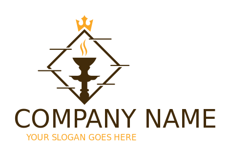 Cool Hookah Bar Logos Best Shisha Logo Creator Logodesign Net