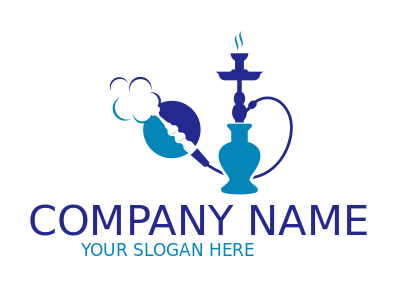 sheesha cafe logo symbol hookah smoking