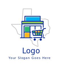 Houston TX map with Galleria Mall 