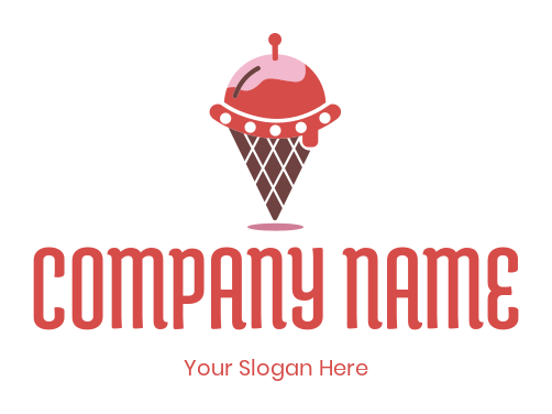 ice cream parlor logo image cherry on top