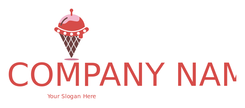 ice cream parlor logo image cherry on top