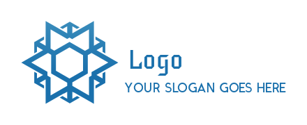 ice store logo forming snowflakes with arrows