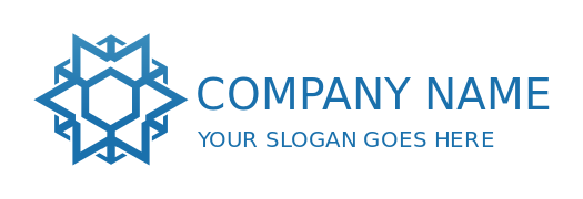 ice store logo forming snowflakes with arrows