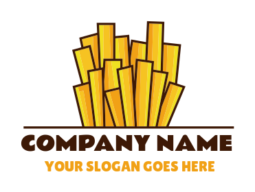 logo sample of illustrative fries symbol