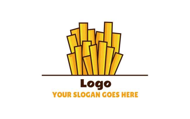 logo sample of illustrative fries symbol