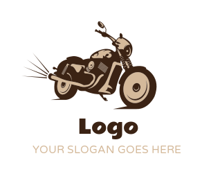 transportation logo online heavy bike symbol