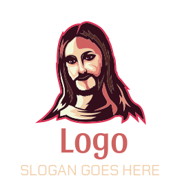 religious logo online Jesus Christ illustration