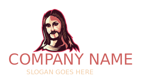 religious logo online Jesus Christ illustration