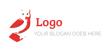 animal logo template owl in partial shield