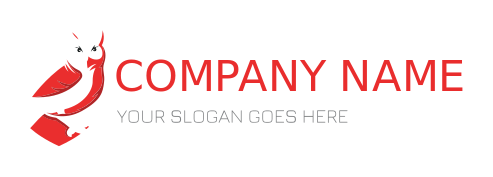 animal logo template owl in partial shield