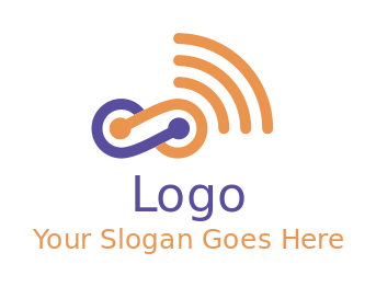 infinite icon with WiFi range 