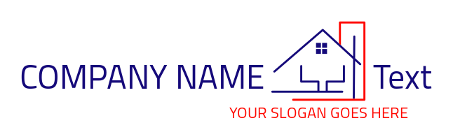interior decor logo maker house with chimney