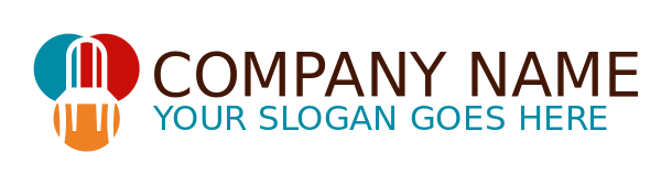 home furniture shop logo chair in circle