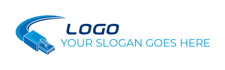 internet logo of an internet wire with swooshes