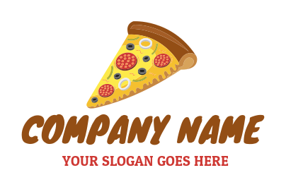 pizza parlor logo pepperoni pizza slice