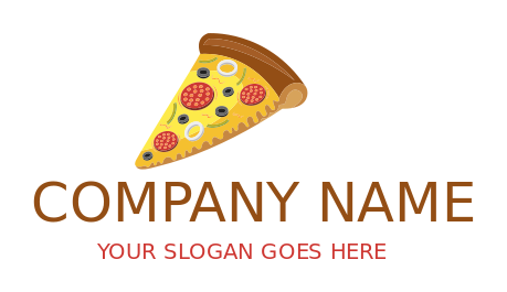 pizza parlor logo pepperoni pizza slice